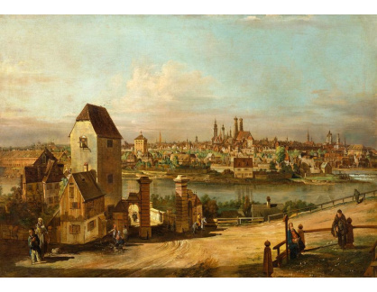A-1958 Bernardo Bellotto - Pohled na Mnichov z východu