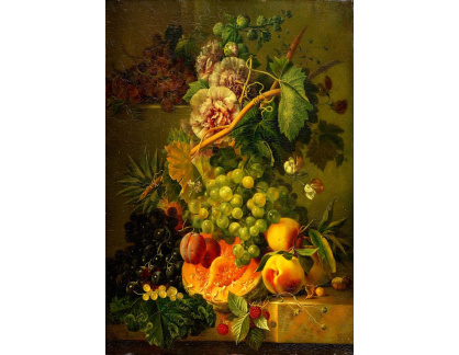 DDSO-4359 Albertus Jonas Brandt - Zátiší s květinami a ovocem