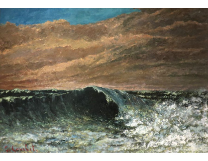 A-2136 Gustave Courbet - Pláž  Dieppe