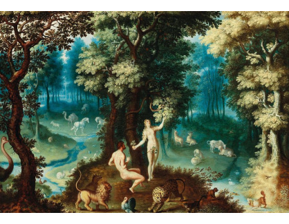 A-2219 Jacob Savery - Adam a Eva v ráji