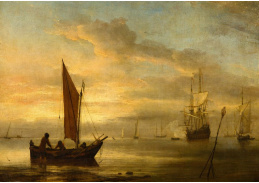 A-2538 Willem van de Velde - Západ slunce na moři