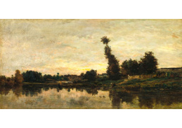A-2592 Charles Francois Daubigny - Západ slunce na řece Oise