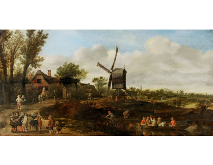 A-2596 Jan van Goyen - Holandská říční krajina