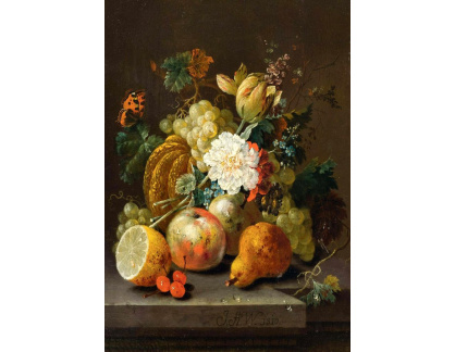 DDSO-4421 Johann Amandus Winck - Zátiší s květinami a ovocem