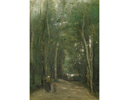 A-2879 Jean-Baptiste Camille Corot - Cesta v Saint-Cloud