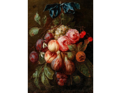 A-2894 Joris van Son - Ovoce a květiny na stuze