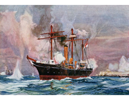 A-3031 Charles Edward Dixon - Dělová loď Condor př bombardování Alexandrie roku 1882