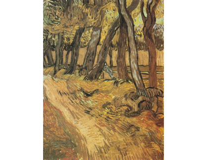 A-3246 Vincent van Gogh - Zahrada nemocnice Saint-Paul s postavou