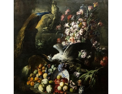 A-3271 Abraham Brueghel - Květiny, ovoce a ptáci