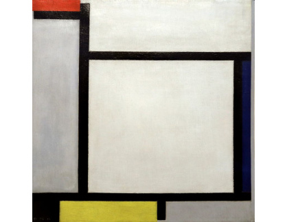A-3323 Piet Mondrian - Kompozice s červenou, modrou, černou, žlutou a šedou