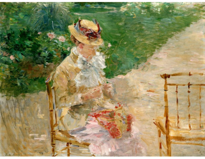 A-3379 Berthe Morisot - Mladá žena při pletení
