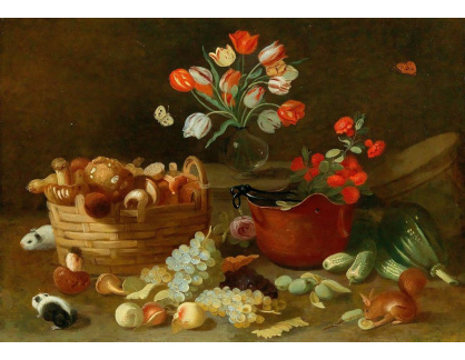 DDSO-4545 Jan van Kessel - Květinové zátiší s houbami