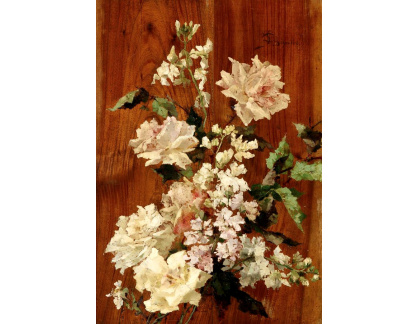 A-4821 Giovanni Segantini - Růže a jarní květiny