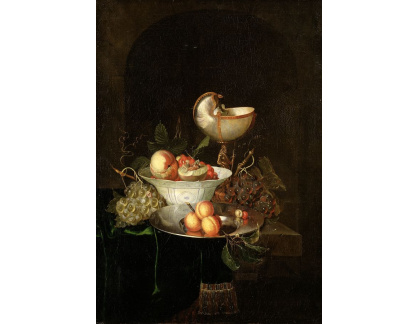 A-4931 Nicolaes van Gelder - Zátiší s ovocem a pohárem Nautilus