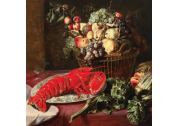 A-5009 Frans Snyders - Košík ovoce, chřestu, artyčoků a humr