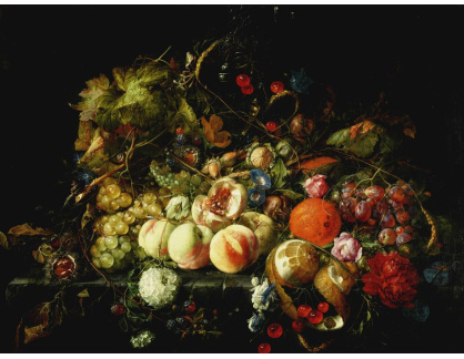 A-5067 Cornelis de Heem - Zátiší s květinami a ovocem