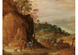 DDSO-4738 Joos de Momper a Jan Brueghel - Skalnatá krajina s jezdci