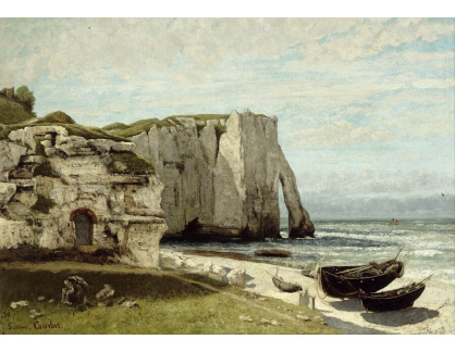 A-5363 Gustave Courbet - Etretatské útesy po bouři