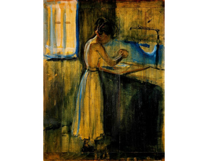 A-5586 Edvard Munch - Umývající se mladá žena