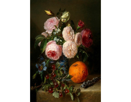 A-5649 Adriana Johanna Haanen - Kytice růží a pomeranč