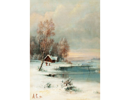 A-5653 Alexej Kondratievič Savrasov - U řeky v zimě