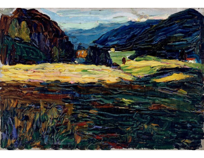 A-5891 Vasilij Kandinskij - Kochel, pohled na hory