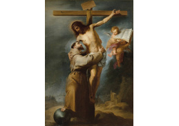 A-6006 Bartolomé Esteban Murillo - Svatý František objímající Krista na kříži