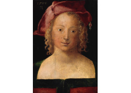 VR12-55 Albrecht Dürer - Portrét dívky s červeným baretem