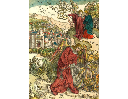 VR12-80 Albrecht Dürer - Anděl ukazující svatému Janovi Nový Jeruzalém
