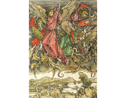 VR12-84 Albrecht Dürer - Svatý Michael v boji s drakem