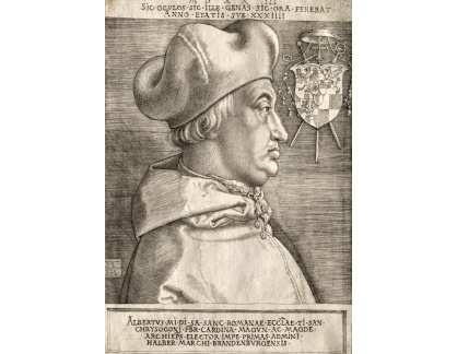 VR12-114 Albrecht Dürer - Kardinál Albrecht Braniborský