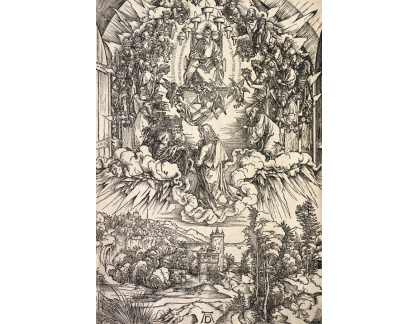 VR12-153 Albrecht Dürer - Svatý Jan před trůnem