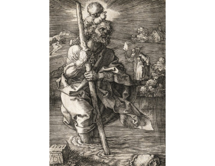 VR12-158 Albrecht Dürer - Svatý Kryštof