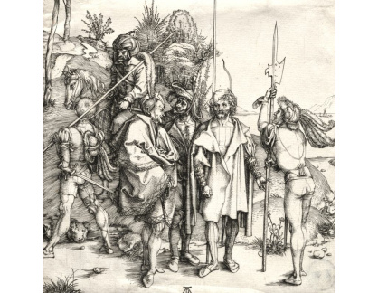 VR12-177 Albrecht Dürer - Pět vojáků a Turek na koni