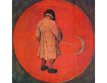 A-6741 Pieter Brueghel - Dvanáct přísloví, čůrání proti měsíci