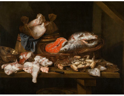 A-1756 Abraham van Beijeren - Zátiší s rybami a korýši