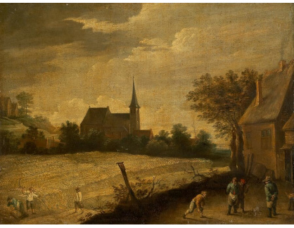 A-6861 David Teniers - Krajina s rolníky