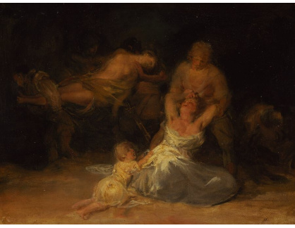 A-6900 Francisco Goya - Násilná scéna proti dvěma ženám