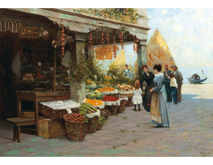 DDSO-3214 Camillo Bortoluzzi - Zeleninový trh v Benátkách