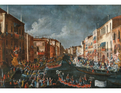 A-7388 Gabrielle Bella - Regata z roku 1740 na Canal Grande v Benátkách