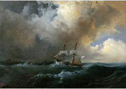 A-7692 Théodore Gudin - Loď v bouřlivém počasí