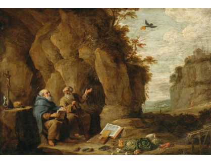 DDSO-3287 David Teniers - Svatý Antonín a svatý Pavel v poušti