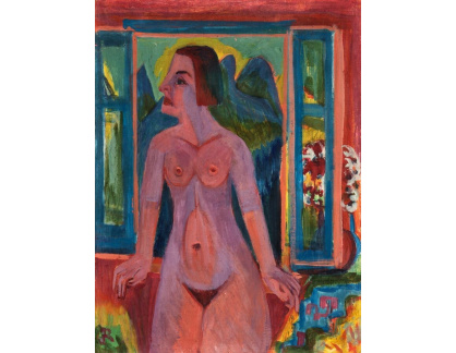 A-7972 Ernst Ludwig Kirchner - Nahá žena u okna