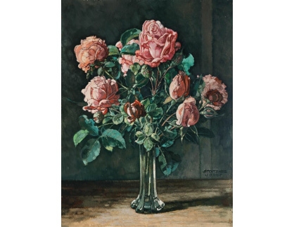 A-8045 Josef Stoitzner - Zátiší s růžemi