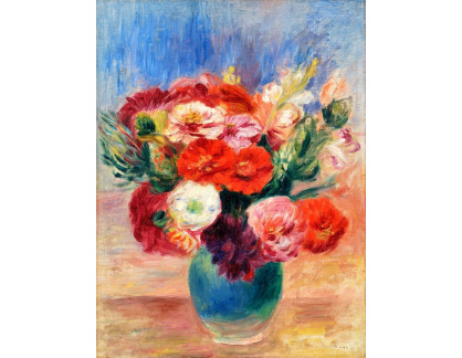 A-8093 Pierre Auguste Renoir - Kytice květin v hliněném džbánu