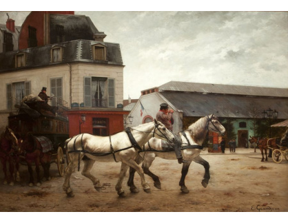 DDSO-3311 Edmond Georges Grandjean - Zastávka kočáru v Place de Passy