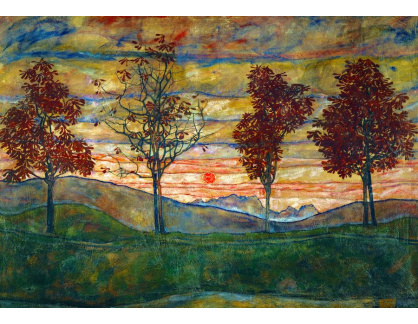 DDSO-3327 Egon Schiele - Čtyři stromy
