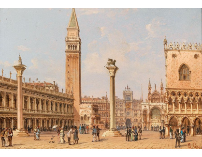 DDSO-3486 Giovanni Grubacs - Pohled na náměstí svatého Marka v Benátkách