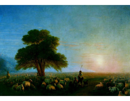 DDSO-3626 Ivan Konstantinovič Ajvazovskij - Pastýři s stádo ovcí