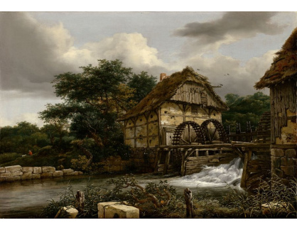 DDSO-3650 Jacob van Ruisdael - Dva mlýny a jez